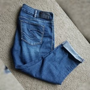 Silver Suki Jean Capris